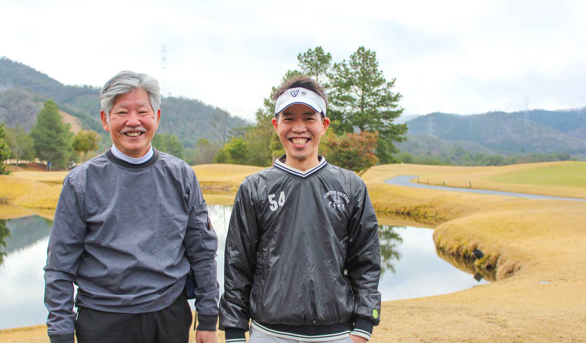 関西ゴルフサークル セブンエイトの深見さん親子の記念写真
