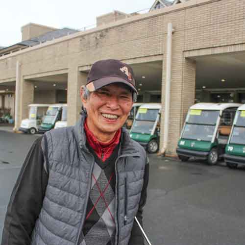 関西ゴルフサークル セブンエイトの森本さんの記念写真