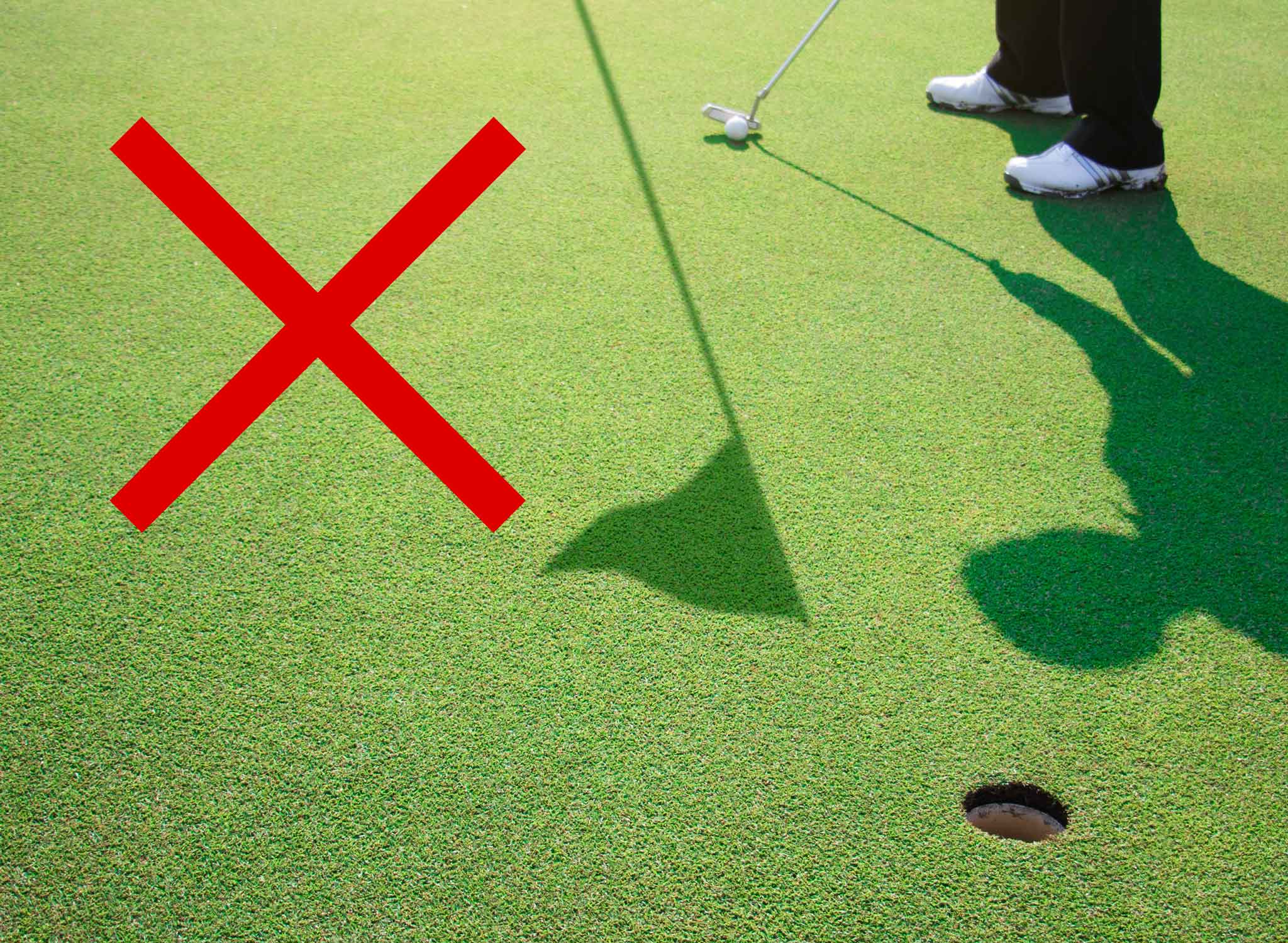 関西ゴルフサークル セブンエイトではグリーンの影に注意