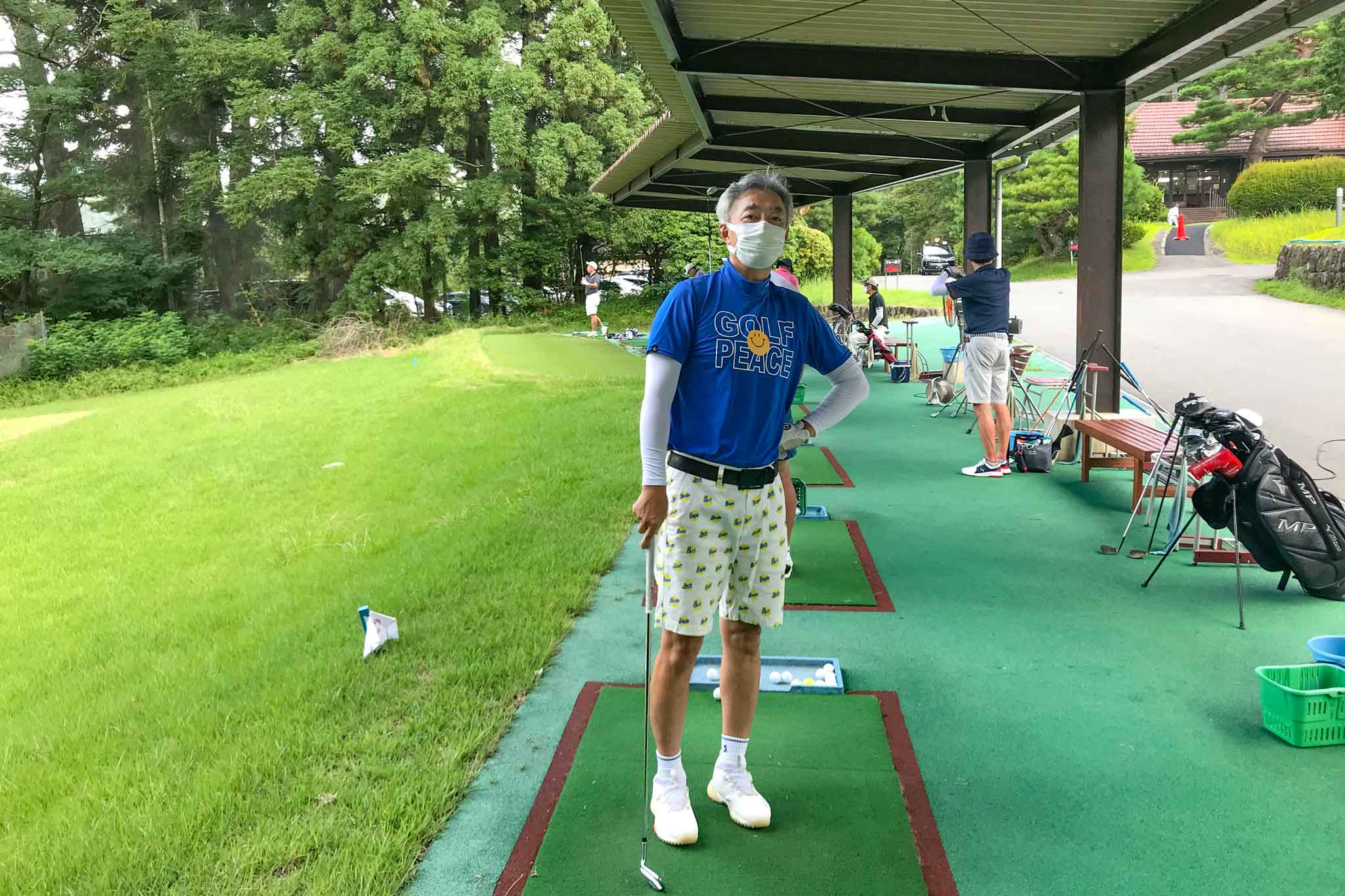 練習場のゴルフサークルセブンエイトの松村さん