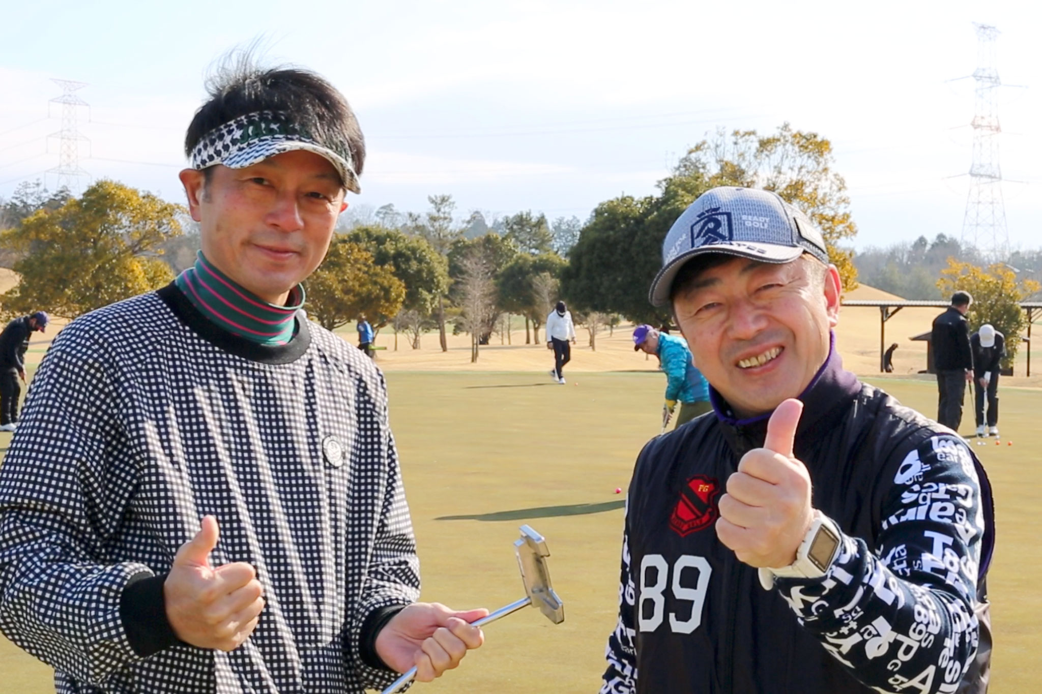 関西ゴルフサークル セブンエイトの湯浅浩由さんと村上さん