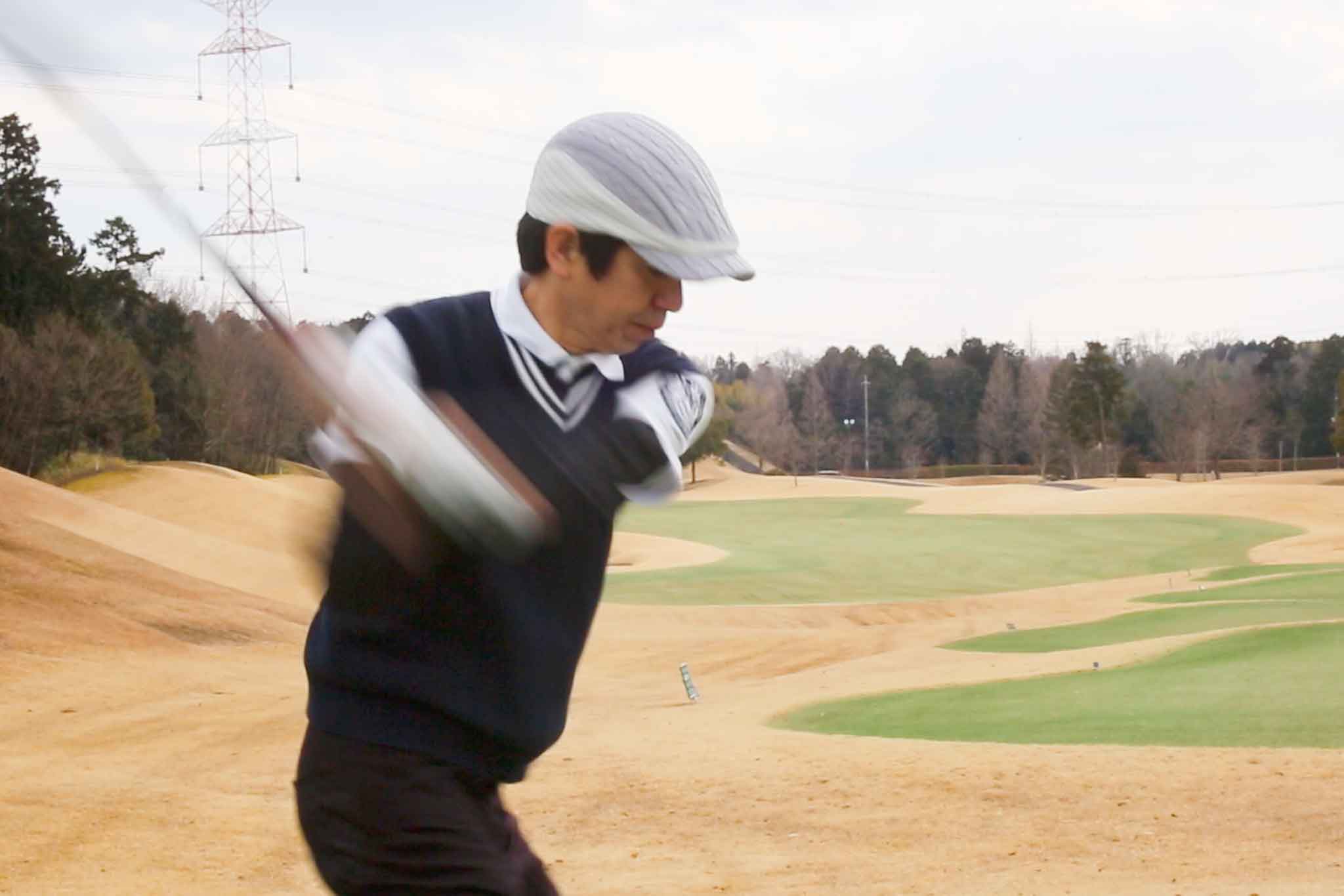 関西ゴルフサークル セブンエイトの岸田さんのティーショット